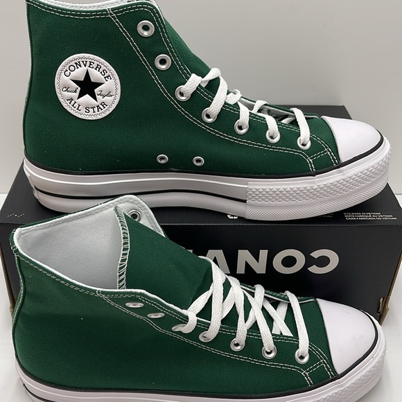 Converse Men’s CTAS LIFT HI
MIDNIGHT CLOVER/WHITE/BLACK A09987C Platforms Sneakr - Picture 5 of 16